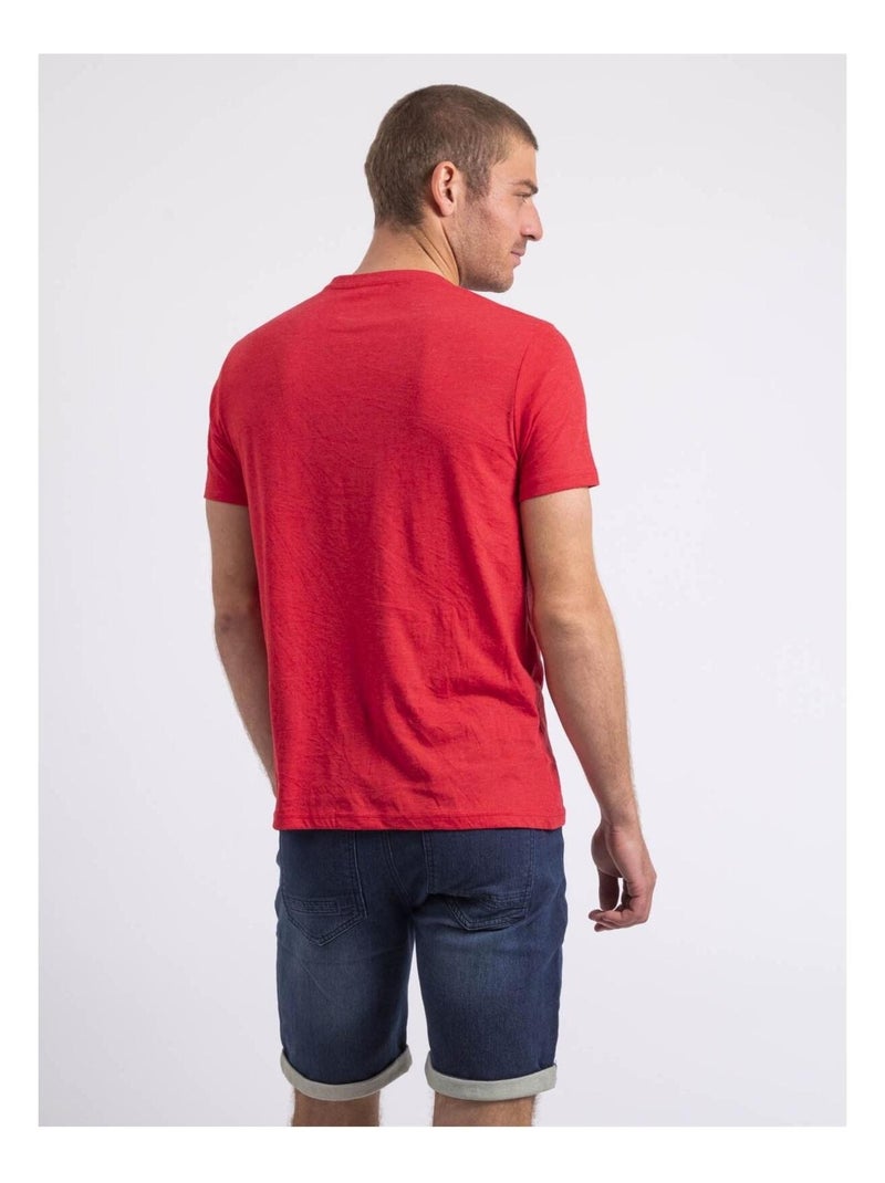 T-shirt col rond NAKIWOK Rouge - Kiabi