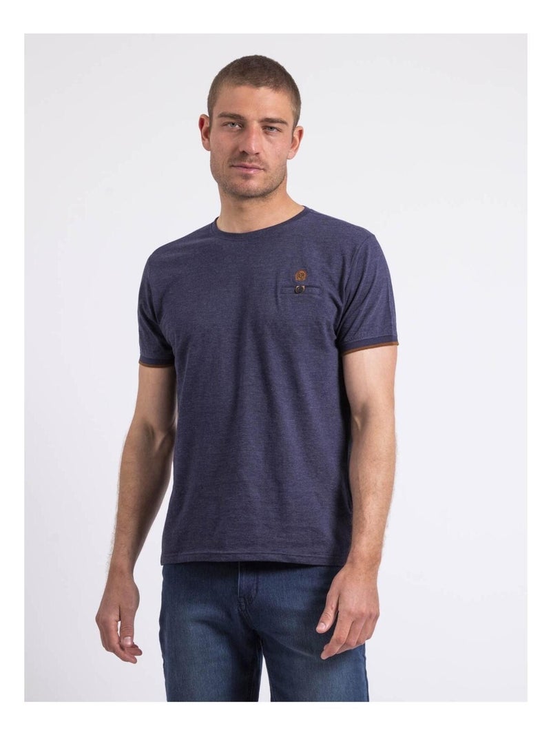 T-shirt col rond NAKOTOC Bleu marine - Kiabi