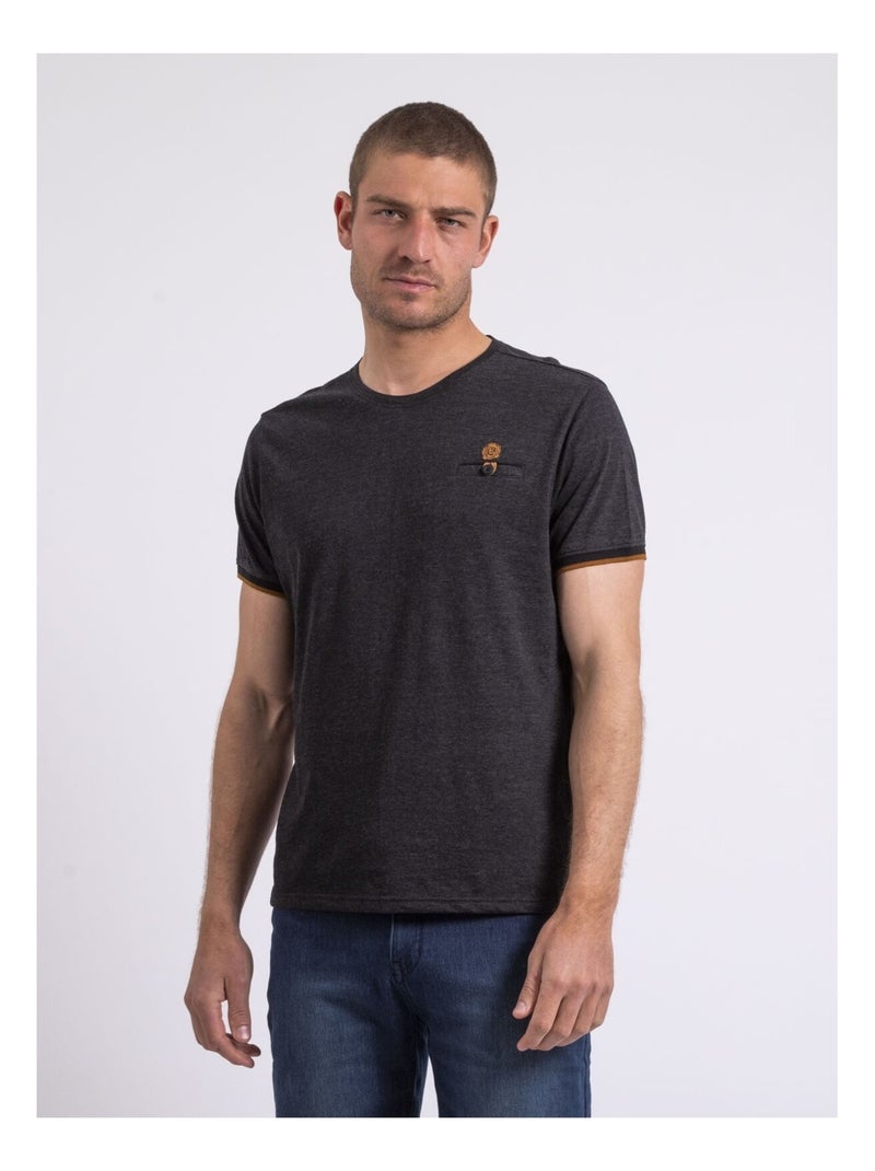 T-shirt col rond NAKOTOC Gris - Kiabi