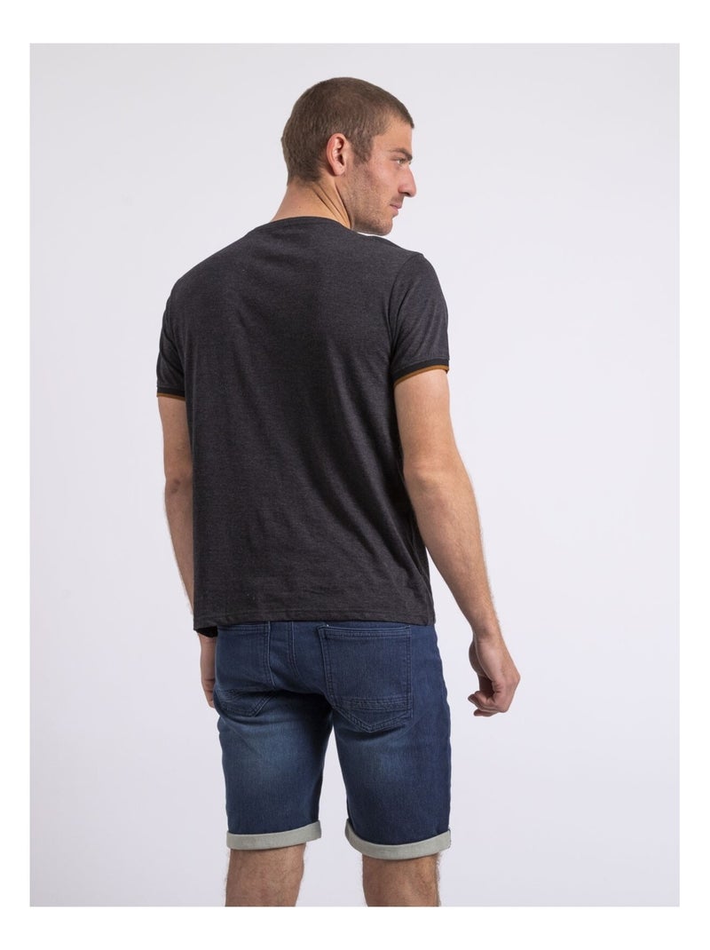 T-shirt col rond NAKOTOC Gris - Kiabi