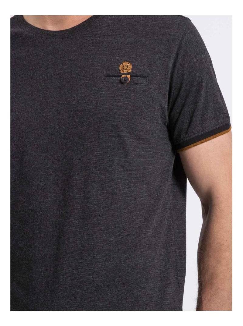 T-shirt col rond NAKOTOC Gris - Kiabi