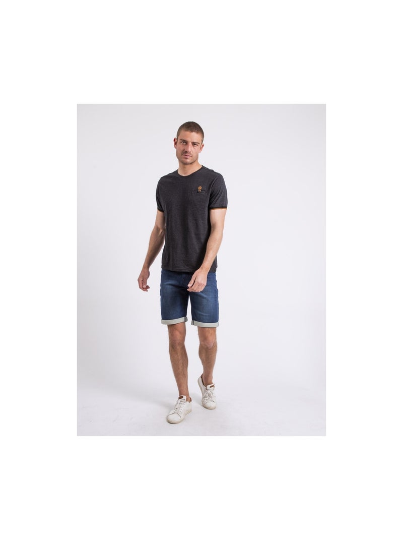 T-shirt col rond NAKOTOC Gris - Kiabi