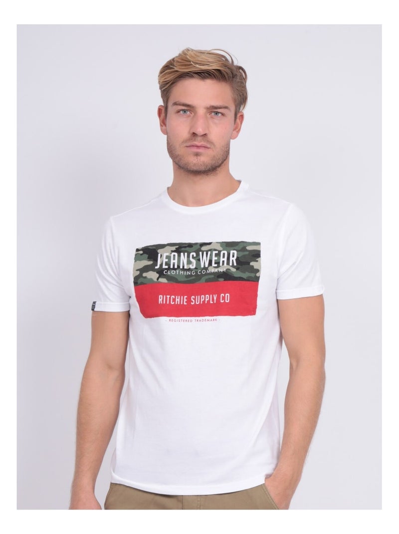 T-shirt col rond NALTINO Blanc - Kiabi
