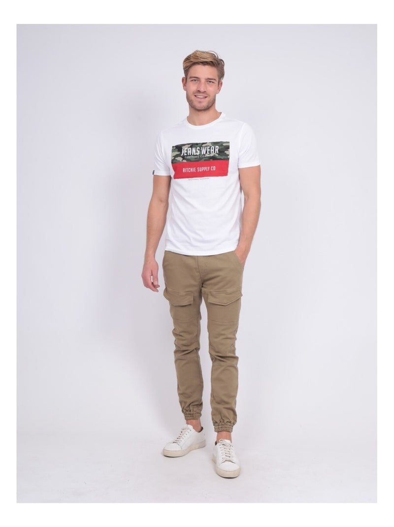 T-shirt col rond NALTINO Blanc - Kiabi