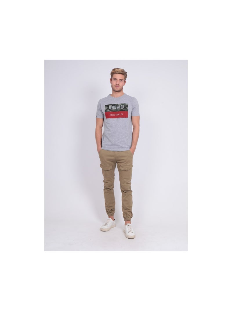 T-shirt col rond NALTINO Gris - Kiabi