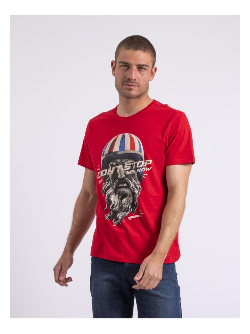 T-shirt col rond NALUBAD Rouge - Kiabi