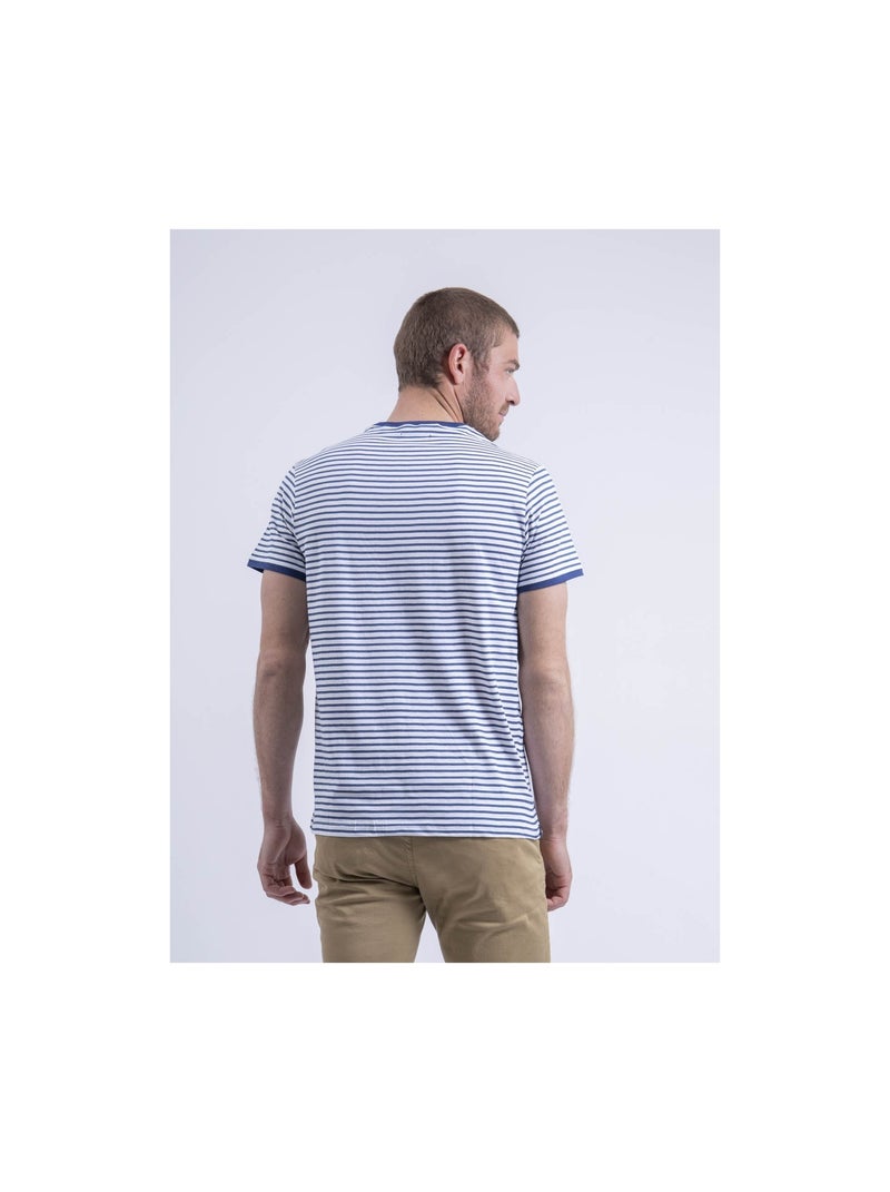 T-shirt col rond NAPISINGE Bleu marine - Kiabi