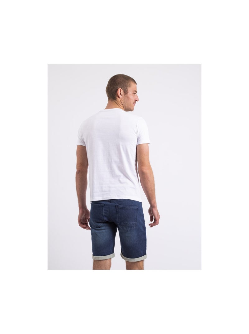T-shirt col rond NAPLE Blanc - Kiabi