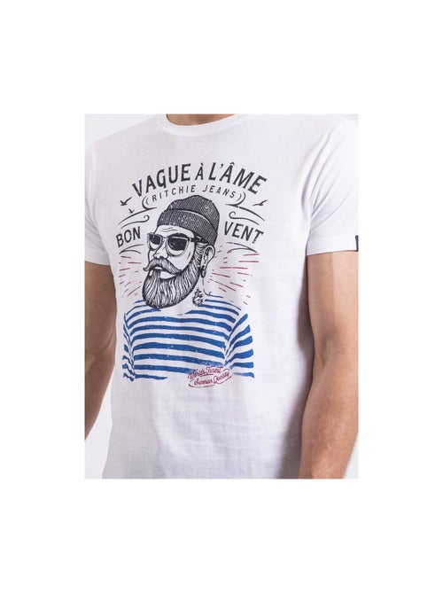 T-shirt col rond NAPLE - Kiabi