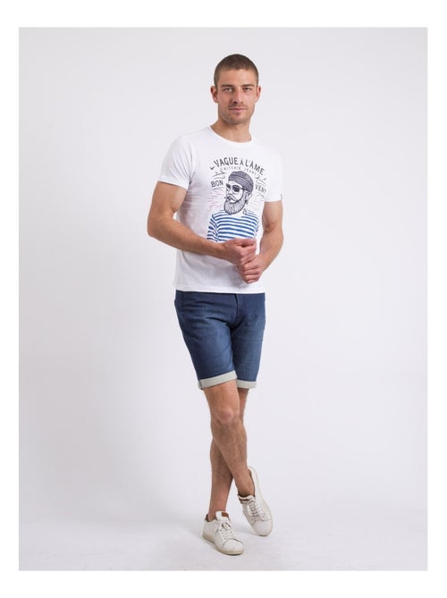 T-shirt col rond NAPLE - Kiabi