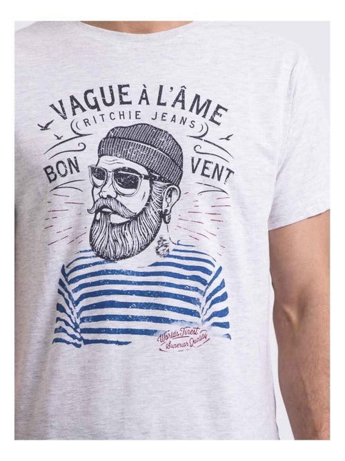 T-shirt col rond NAPLE - Kiabi