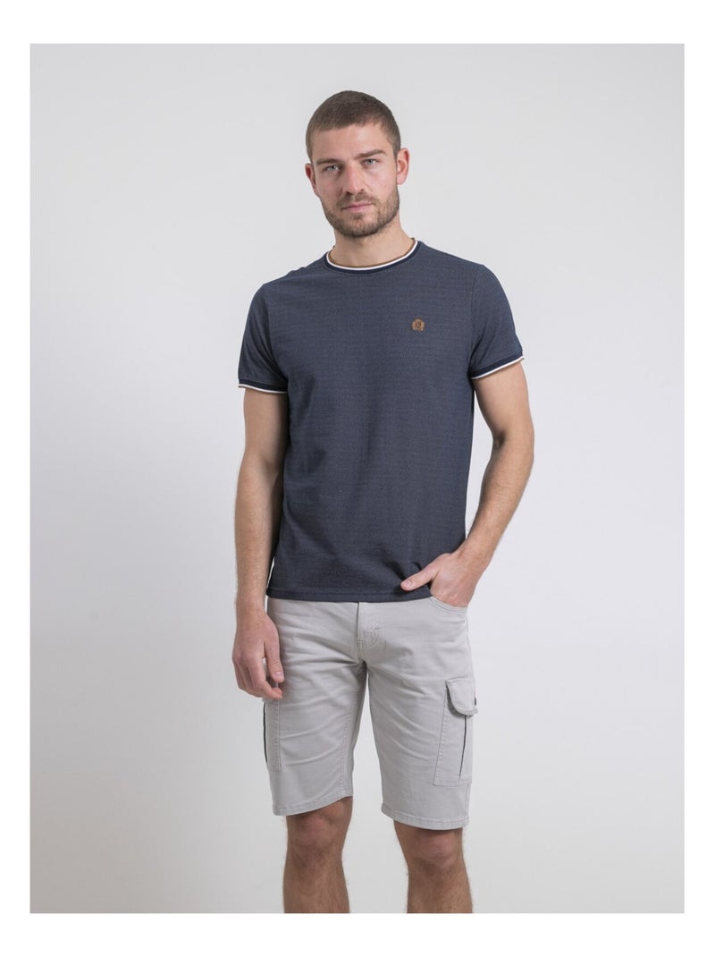 T-shirt col rond NATEODOR Bleu marine - Kiabi