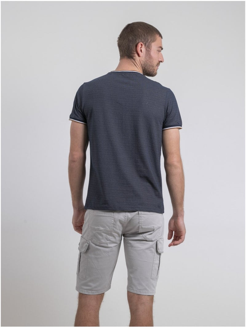 T-shirt col rond NATEODOR Bleu marine - Kiabi