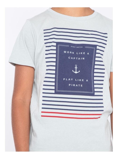 T-shirt col rond NEVEO garçon - Kiabi
