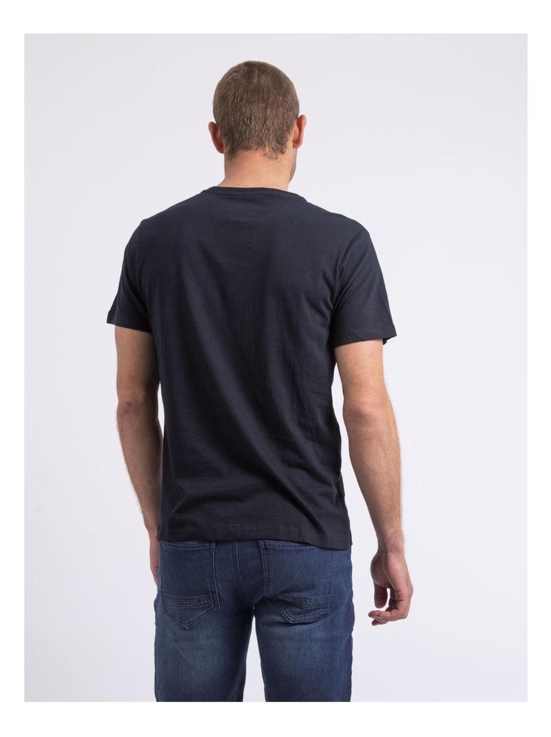 T-shirt col rond NIKOFUGA Bleu marine - Kiabi