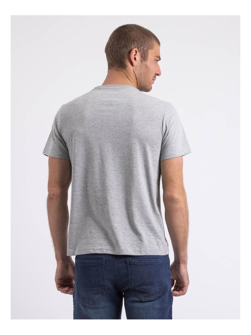 T-shirt col rond NIKOFUGA Gris - Kiabi