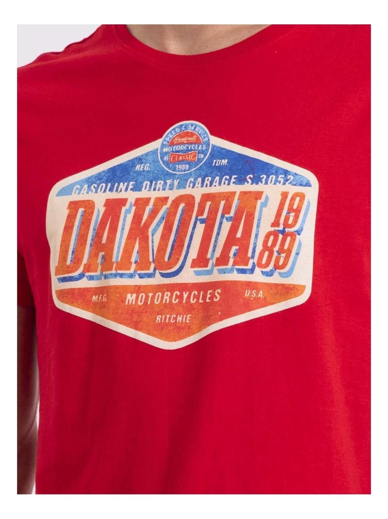 T-shirt col rond NIKOFUGA Rouge - Kiabi