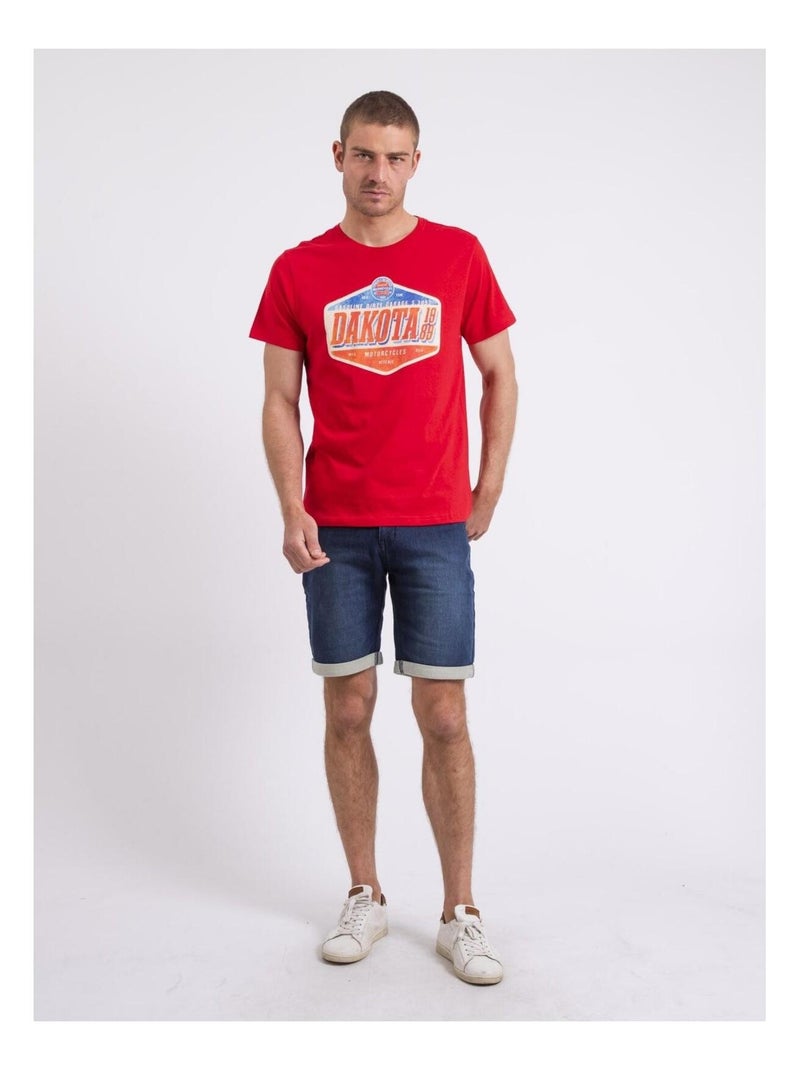 T-shirt col rond NIKOFUGA Rouge - Kiabi