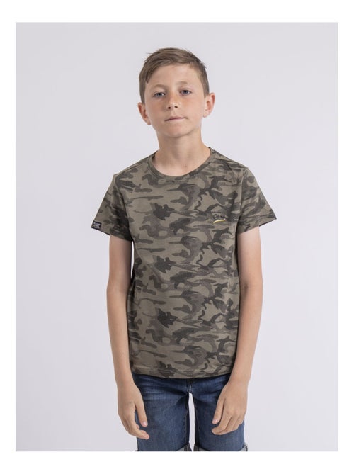T-shirt col rond NILIMOUR garçon - Kiabi