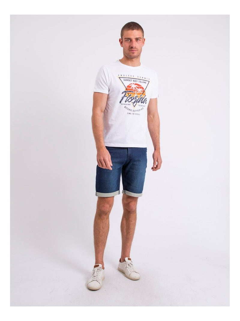 T-shirt col rond NILIPACK Blanc - Kiabi