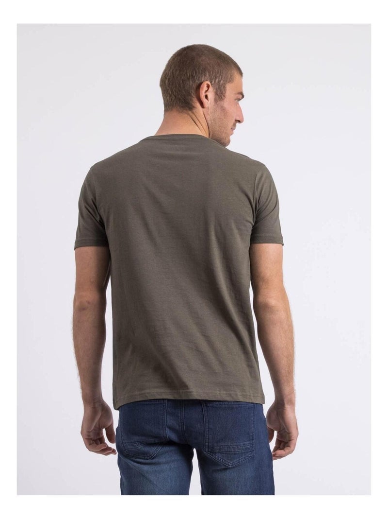 T-shirt col rond NILIPACK Kaki - Kiabi