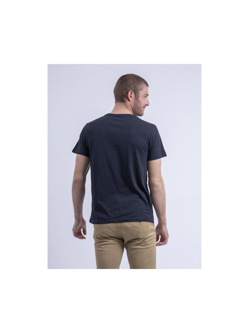 T-shirt col rond NINJATOL Bleu marine - Kiabi