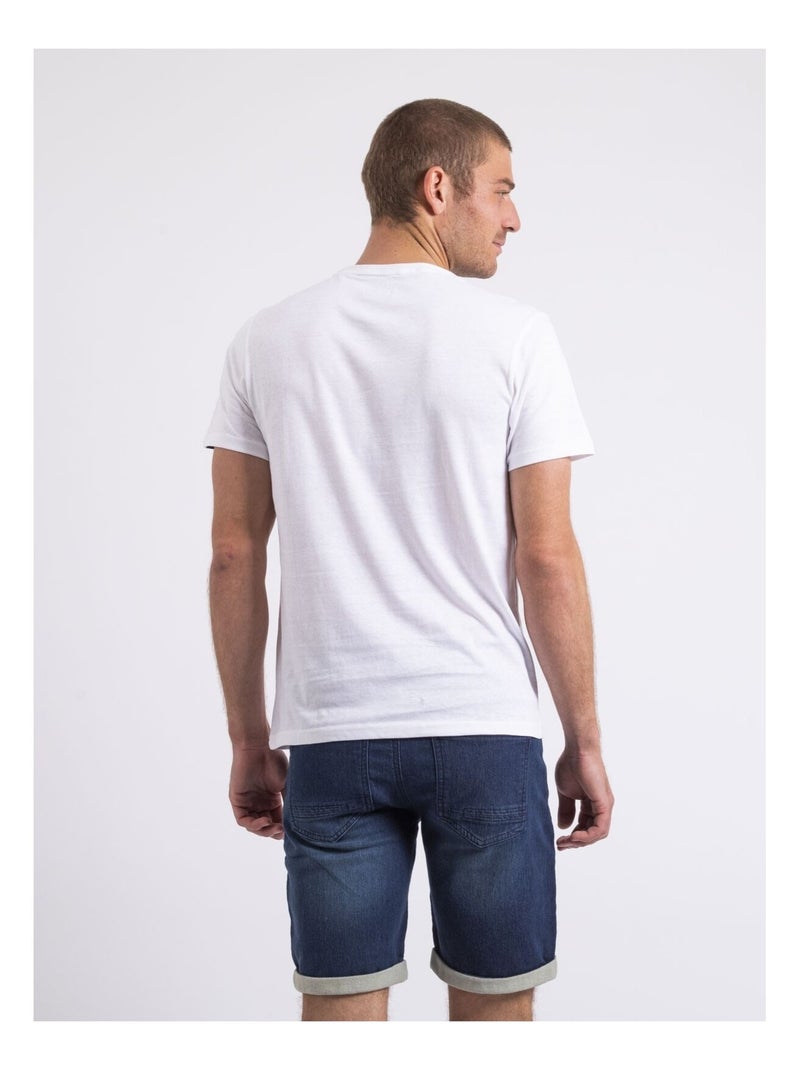 T-shirt col rond NIPAGOLO Blanc - Kiabi