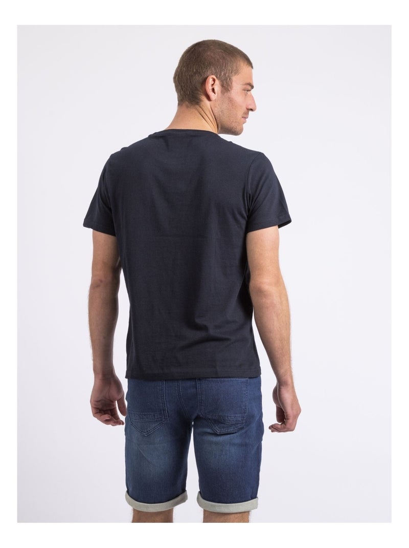 T-shirt col rond NIPAGOLO Bleu marine - Kiabi