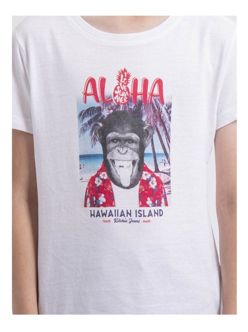 T-shirt col rond NIPAGOLO garçon - Kiabi