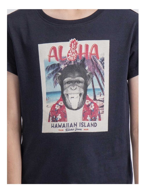 T-shirt col rond NIPAGOLO garçon - Kiabi