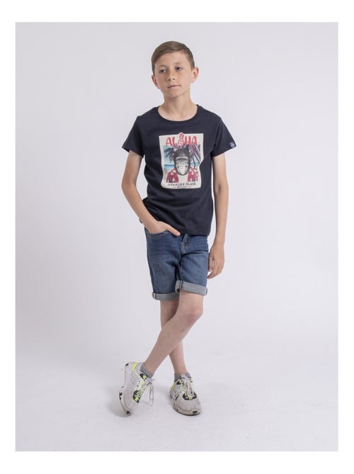 T-shirt col rond NIPAGOLO garçon - Kiabi