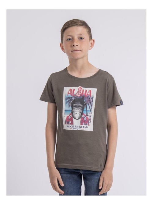 T-shirt col rond NIPAGOLO garçon - Kiabi