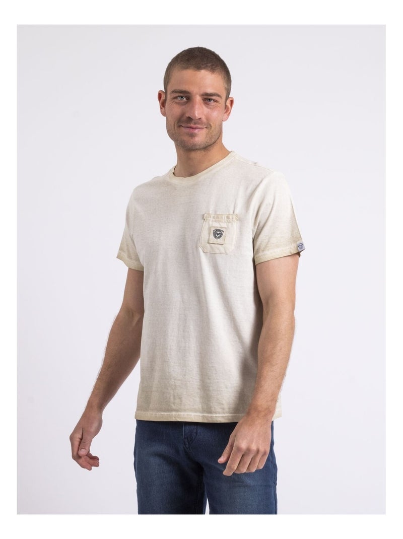 T-shirt col rond NIRAVELO Beige - Kiabi