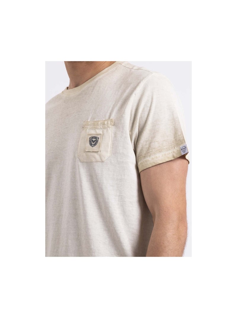 T-shirt col rond NIRAVELO Beige - Kiabi