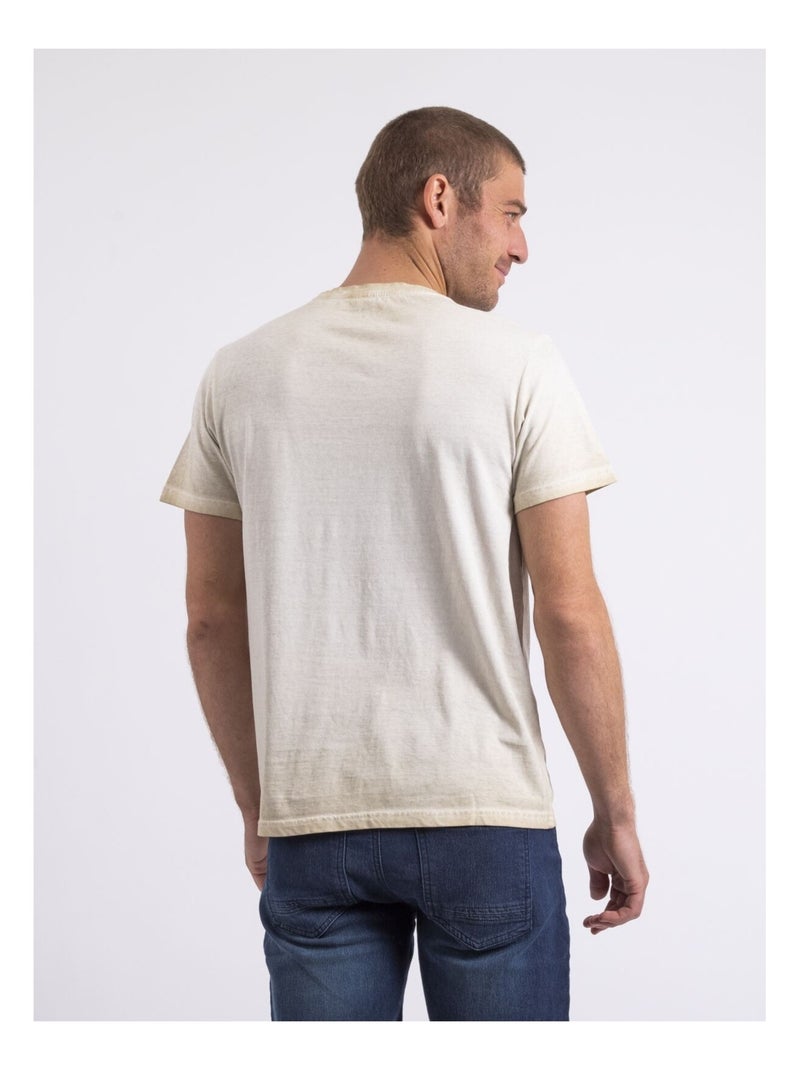 T-shirt col rond NIRAVELO Beige - Kiabi