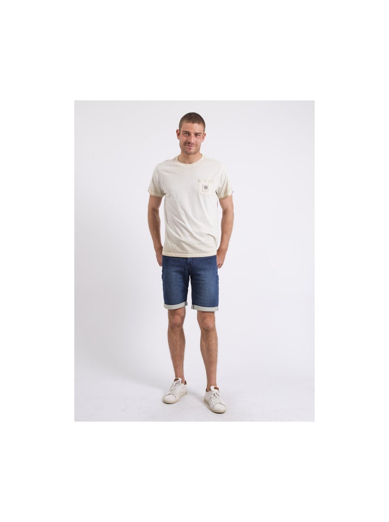 T-shirt col rond NIRAVELO Beige - Kiabi