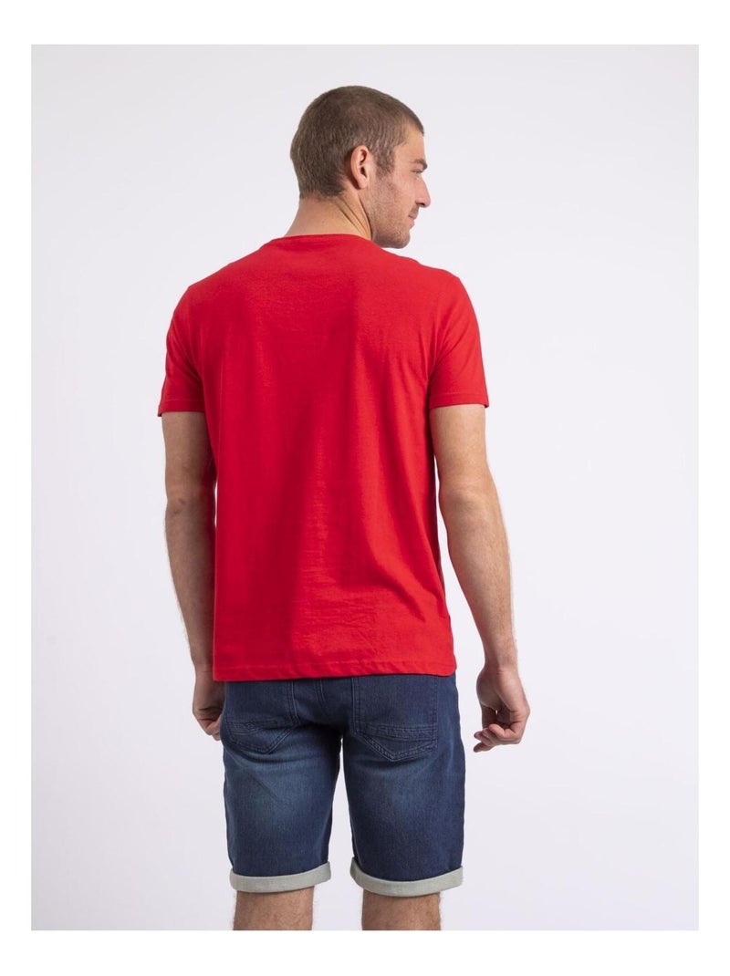 T-shirt col rond NIRAYMAN Rouge - Kiabi
