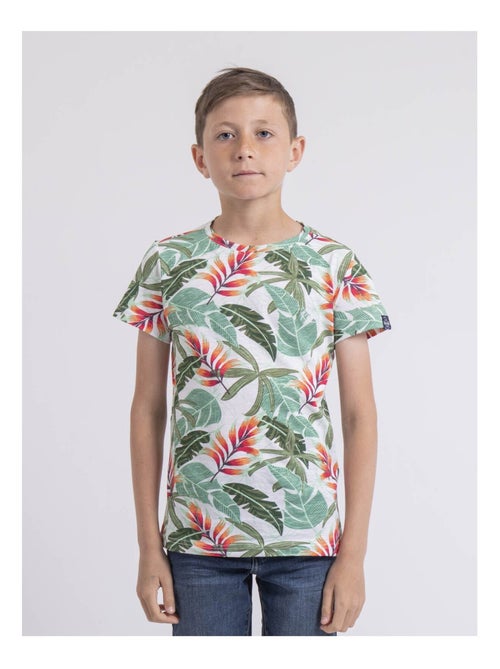 T-shirt col rond NIRINDO garçon - Kiabi