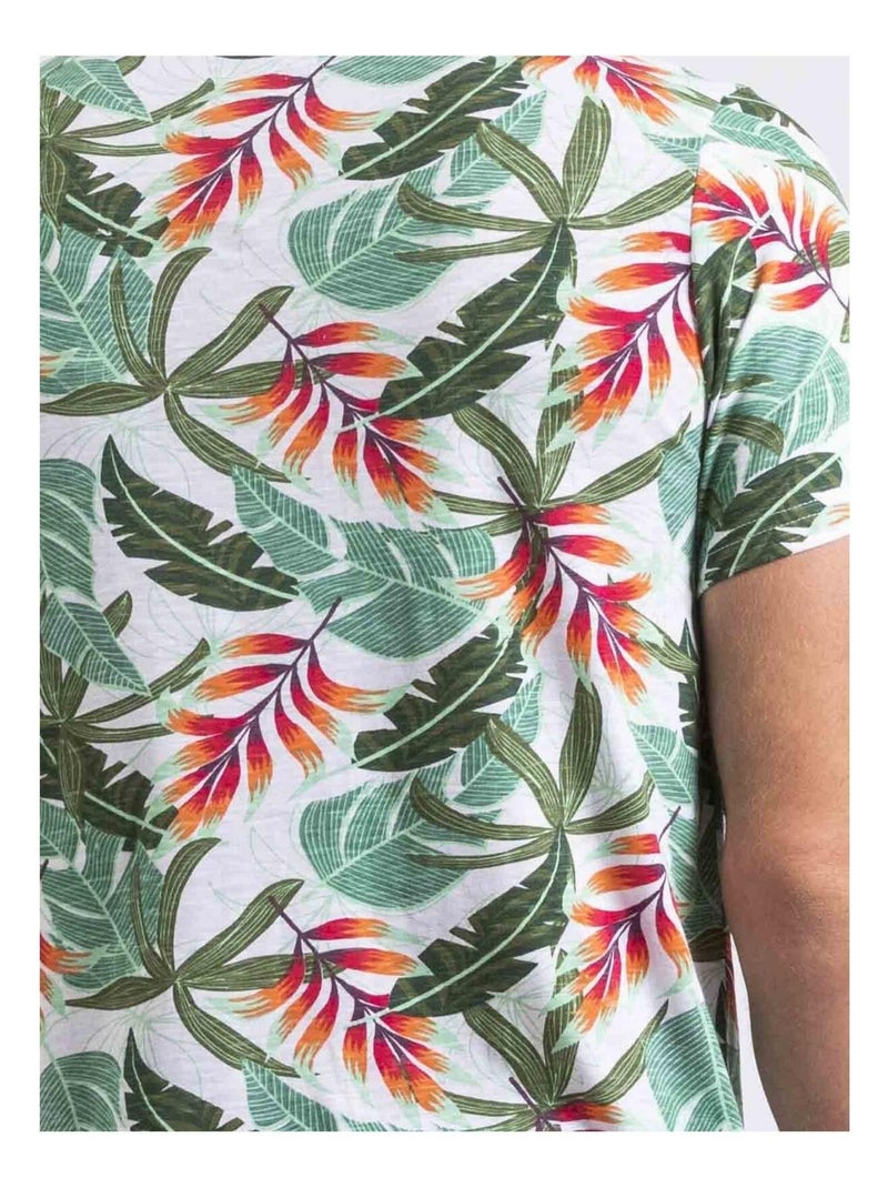 T-shirt col rond NIRINDO Vert - Kiabi