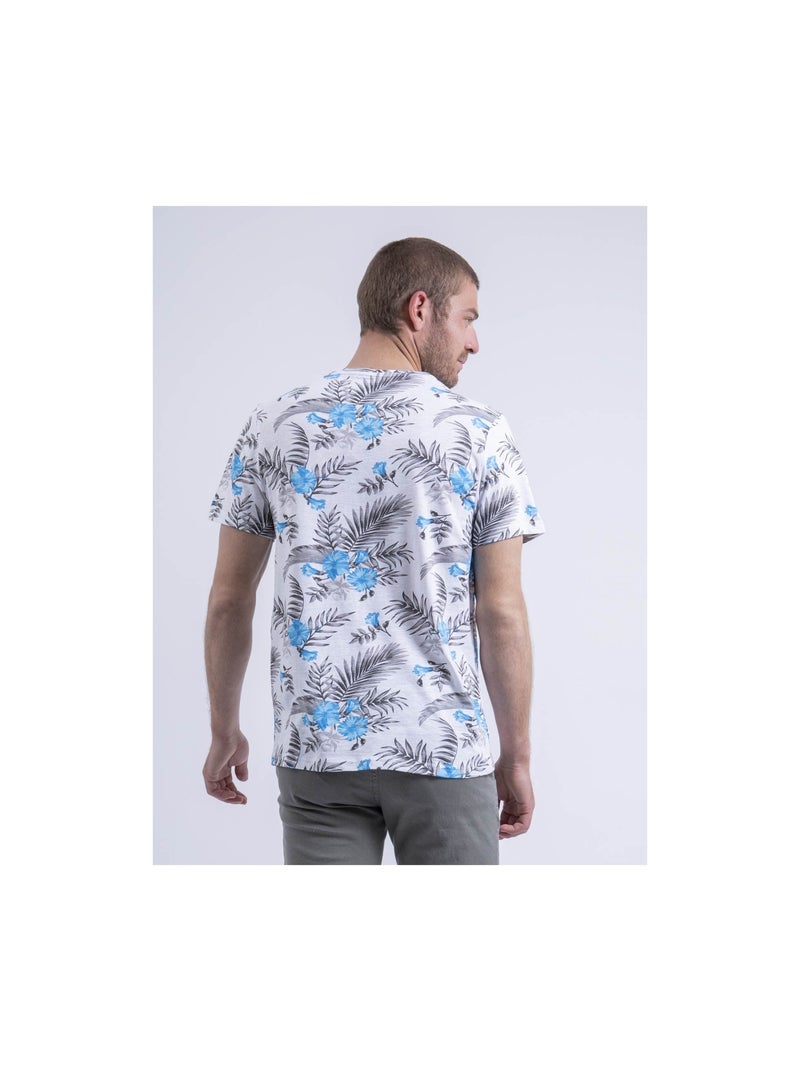 T-shirt col rond NIRITIX Bleu - Kiabi