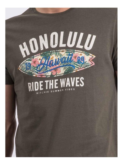 T-shirt col rond NIROULIO - Kiabi