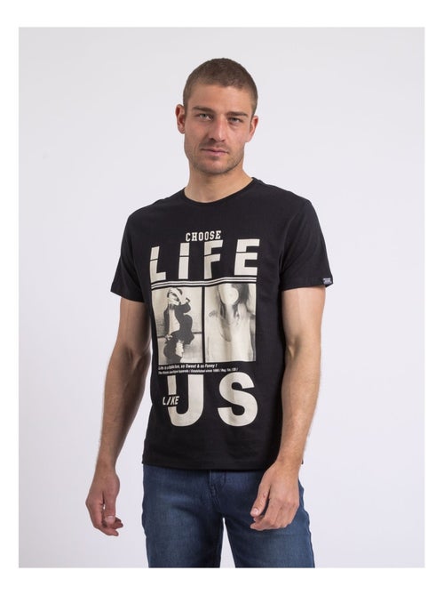 T-shirt col rond NIXIROCK - Kiabi