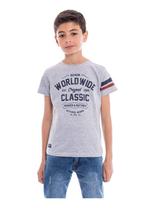 T-shirt col rond NOLERO BOY - Kiabi