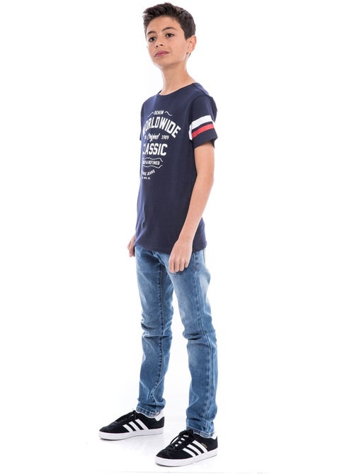T-shirt col rond NOLERO garçon - Kiabi