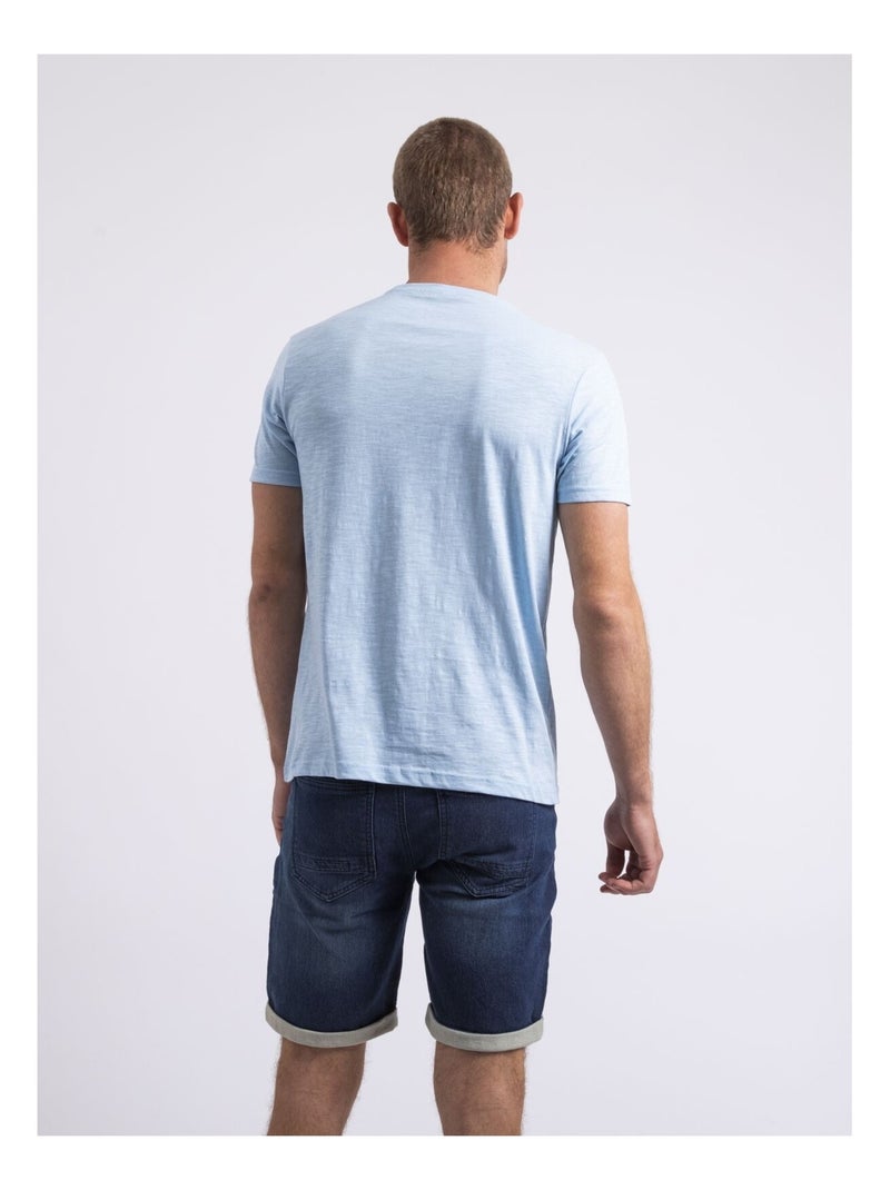 T-shirt col rond NOLOLAND Bleu ciel - Kiabi