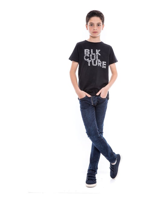 T-shirt col rond NOMADE garçon - Kiabi