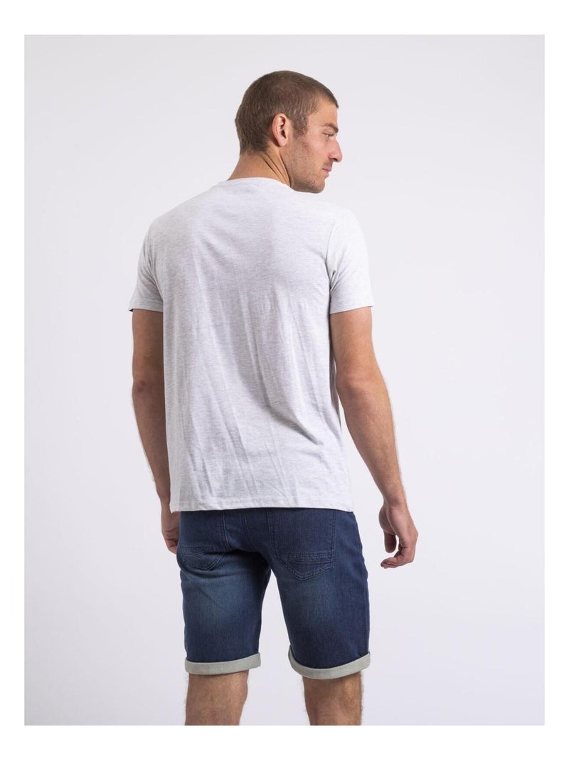 T-shirt col rond NOPAJOUX Ecru - Kiabi