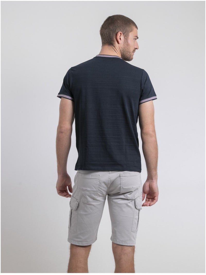T-shirt col rond NOPILIAS Bleu marine - Kiabi