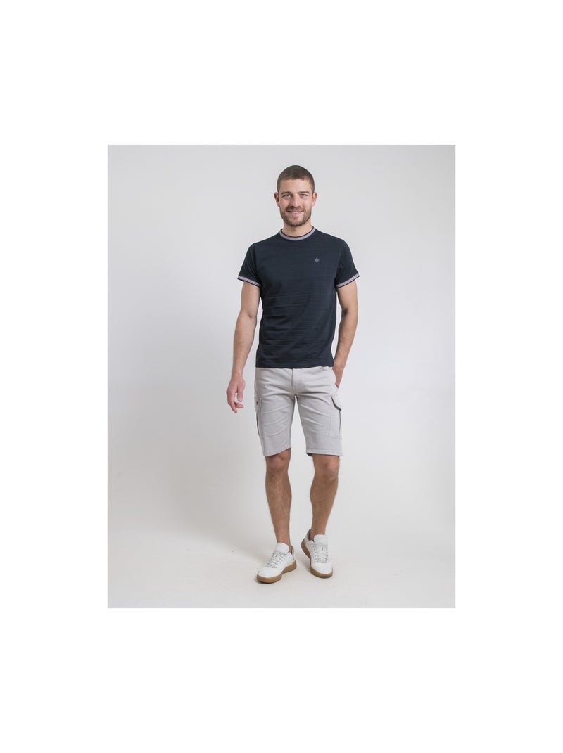 T-shirt col rond NOPILIAS Bleu marine - Kiabi