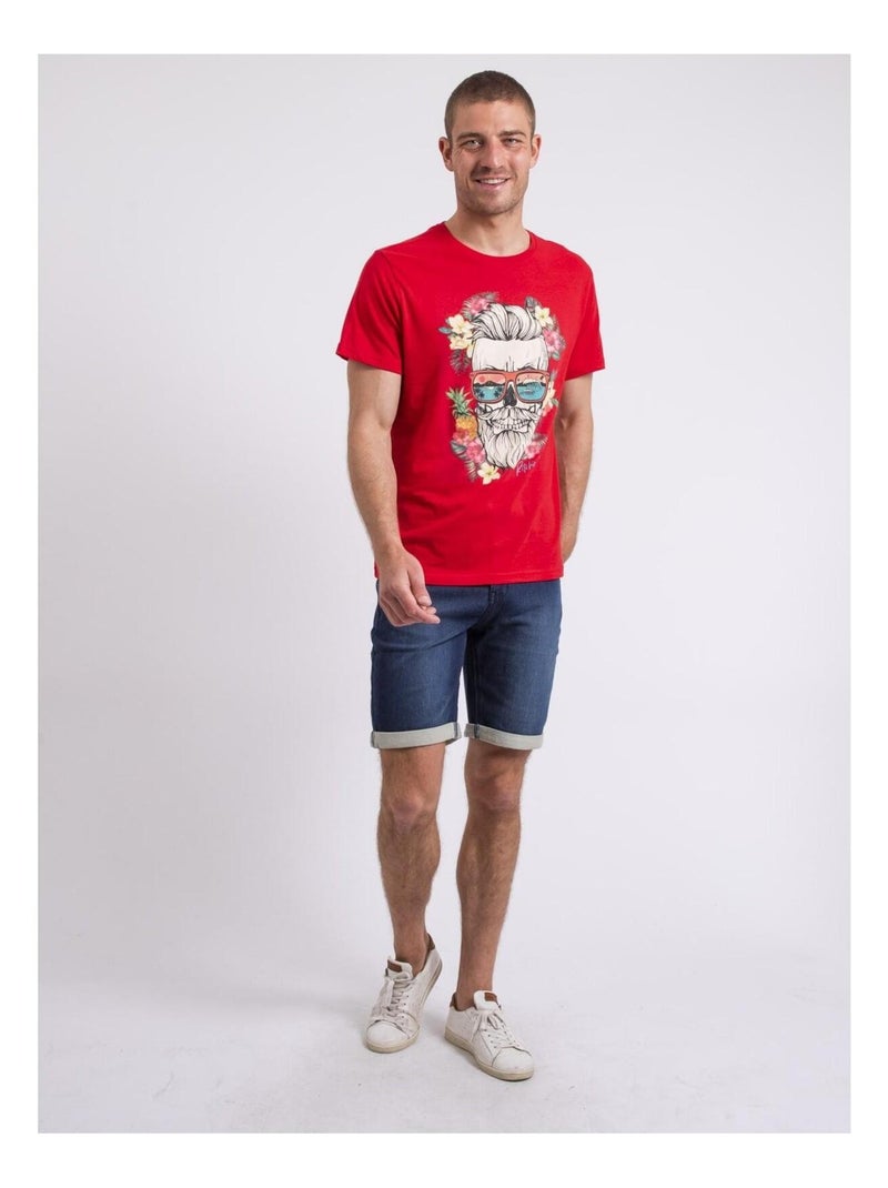 T-shirt col rond NOPILUCA Rouge - Kiabi